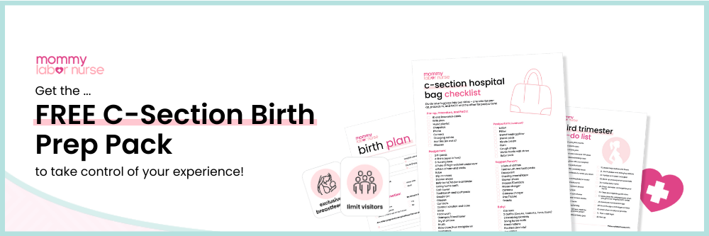 C-Section Birth Prep Pack Form Image
